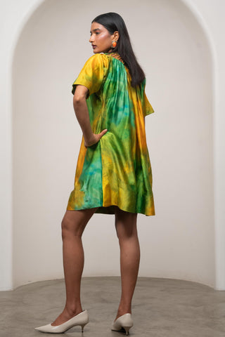 Short Dress for Contemporary Wear - Multicolor Siro Lira by Advait