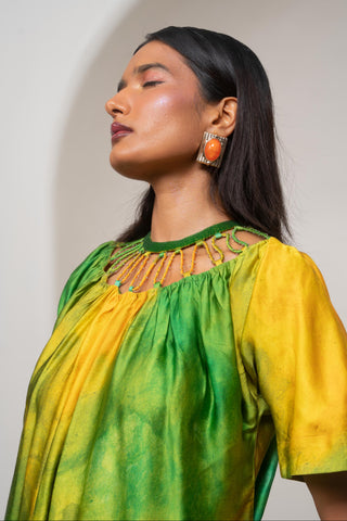 Short Dress for Contemporary Wear - Multicolor Siro Lira by Advait