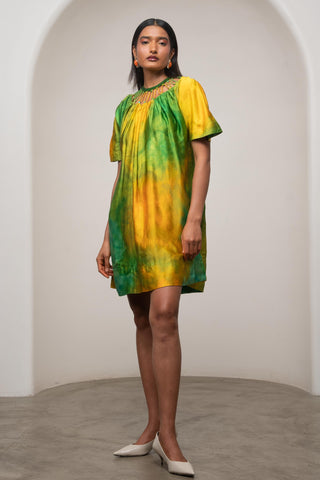 Short Dress for Contemporary Wear - Multicolor Siro Lira by Advait