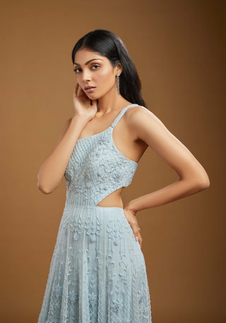 Alexia light blue gown