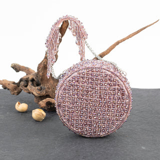 Purple lustre sphere bag