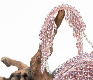 Purple lustre sphere bag