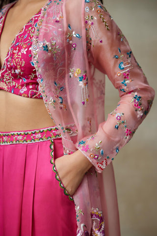 Pink Kurta Set for Indian Wedding – Magpie by Shasha Gaba