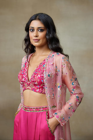 Pink Kurta Set for Indian Wedding – Magpie by Shasha Gaba