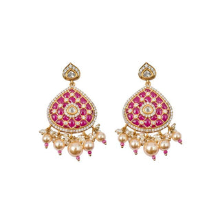 Choker Set for Indian Weddings – Red Manikya Mukta by Amraani