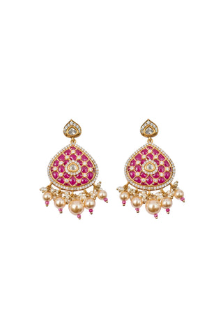 Choker Set for Indian Weddings – Red Manikya Mukta by Amraani