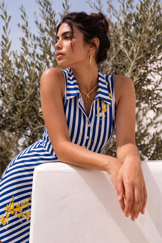 Blue playsuit for Contemporary Wear - Master Move Ludo by Nautanky