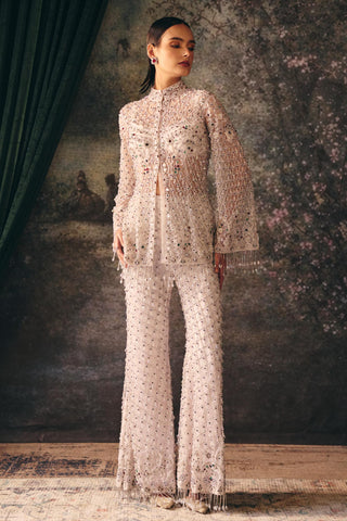 Sharara Set Indian Wedding Ivory Eira Sharara by Mani Bhatia