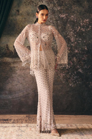 Sharara Set Indian Wedding Ivory Eira Sharara by Mani Bhatia
