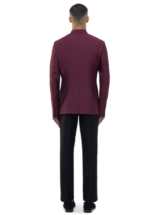 Maroon classic bandhgala set