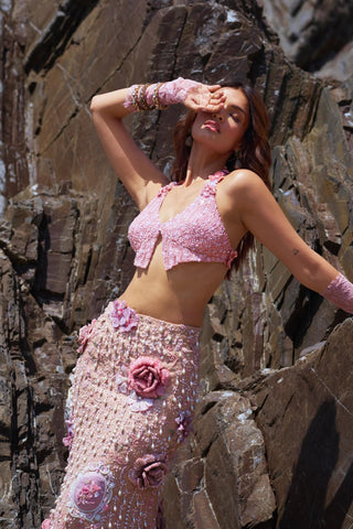 Skirt Set for Indian Weddings – Pink Miss Rosaline by Rianta's