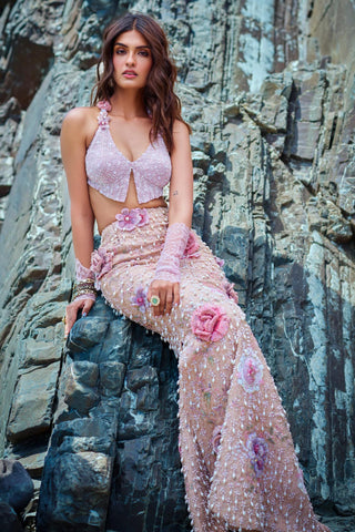 Skirt Set for Indian Weddings – Pink Miss Rosaline by Rianta's