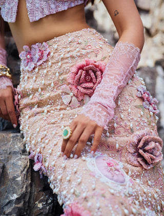 Skirt Set for Indian Weddings – Pink Miss Rosaline by Rianta's