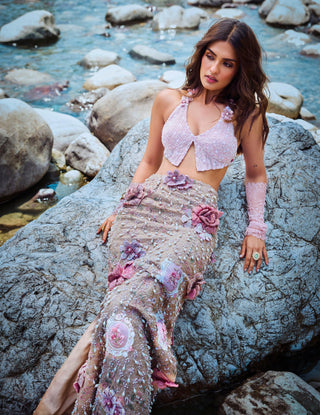 Skirt Set for Indian Weddings – Pink Miss Rosaline by Rianta's