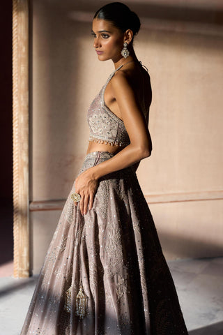 Lehenga Set Whimsical Wear - Pink Paradise Lehenga by Matsya