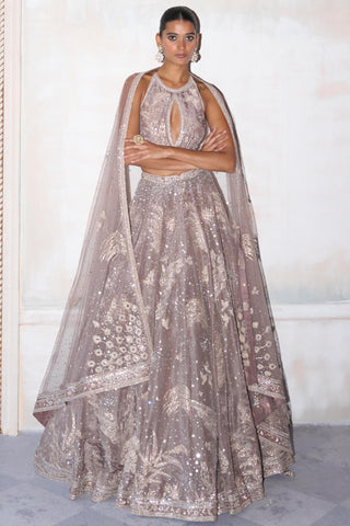 Lehenga Set Whimsical Wear - Pink Paradise Lehenga by Matsya