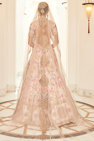 Lehenga Set Savannah Wear - Pink Landscape Lehenga by Matsya