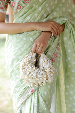 Green rasa malgudi days saree