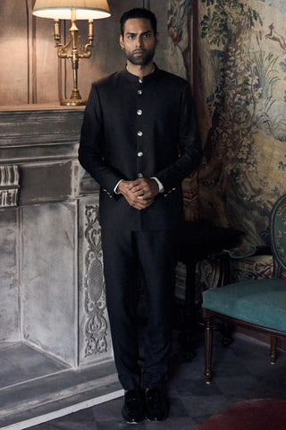 Bandhgala Indian Wedding - Brown Classic by Matsya