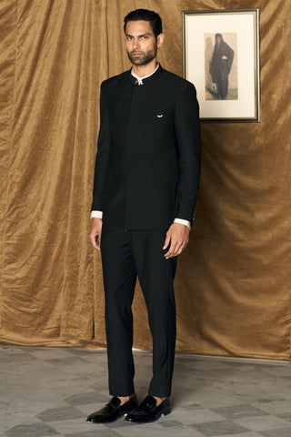 Bandhgala Indian Wedding - Black Gatsby by Matsya