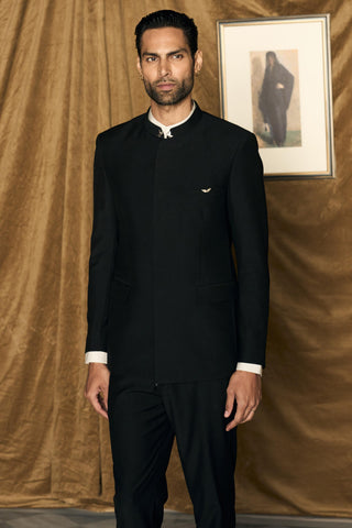 Bandhgala Indian Wedding - Black Gatsby by Matsya