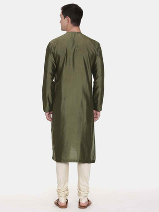 Mehendi green kurta and churidar