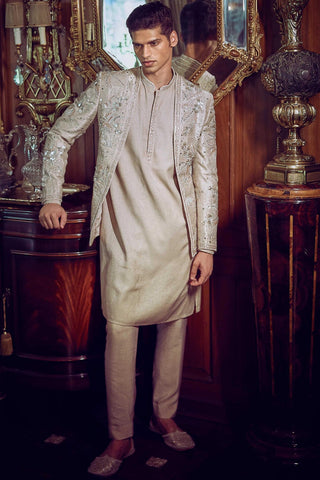 Beige silver needle autumn lost in time jacket