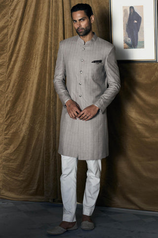 Achkan Indian Wedding - Gray Jamshedpur by Matsya