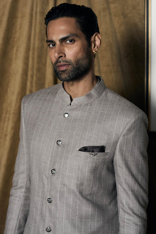 Achkan Indian Wedding - Gray Jamshedpur by Matsya