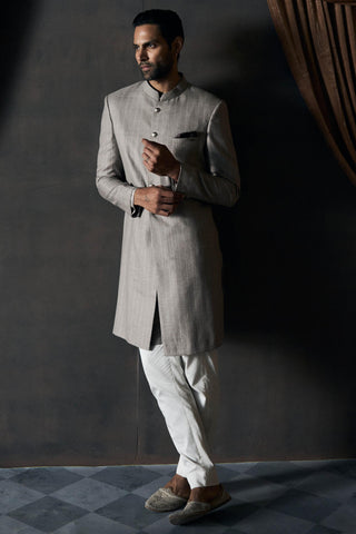 Achkan Indian Wedding - Gray Jamshedpur by Matsya