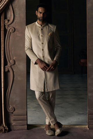 Achkan Indian Wedding - White Jaisalmer by Matsya