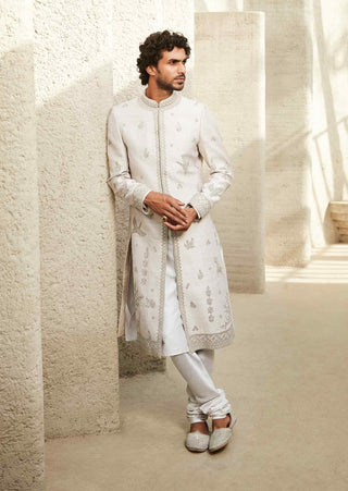 Ivory impact embroidered sherwani set