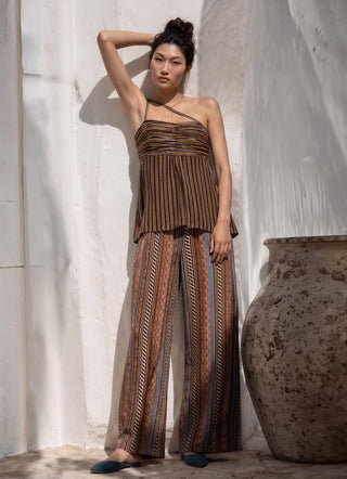 Co-Ord Set for Stylish Occasions – Brown Mocha Mirage by Nautanky