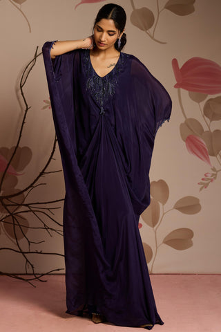 Blue cassia under bloom kaftan