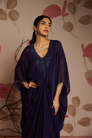 Blue cassia under bloom kaftan