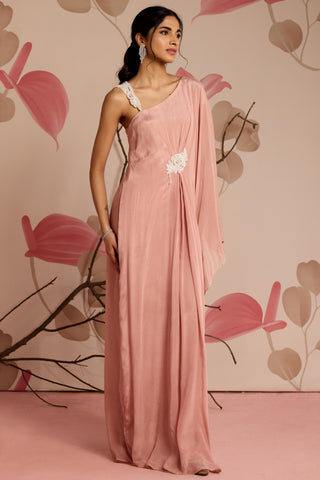 Pink clover under bloom kaftan