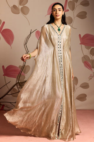 Gold oleander under bloom kaftan