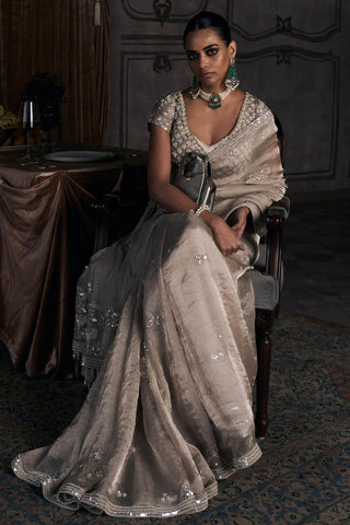 Saree Indian Wedding - Tarnished Dandelion by Matsya