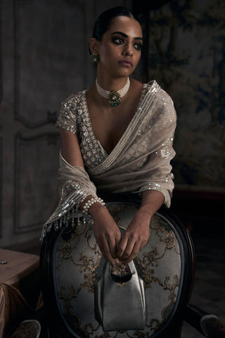 Saree Indian Wedding - Tarnished Dandelion by Matsya