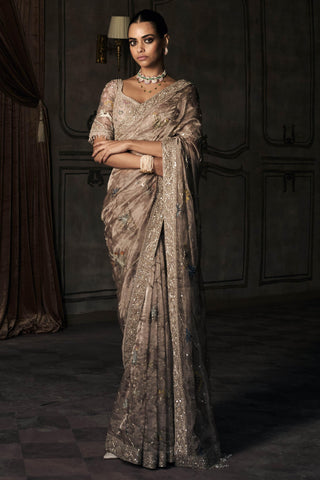 Saree Indian Wedding - Purple Shikargah by Matsya