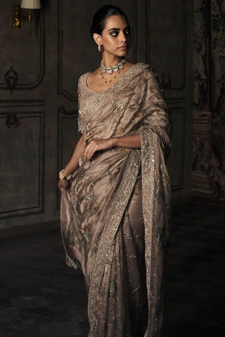 Saree Indian Wedding - Purple Shikargah by Matsya
