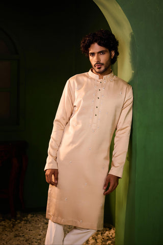 Kurta Set for Indian Wedding – Pink Rose Gold Bhanu by Shreyansh Designs