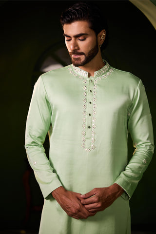 Kurta Set for Indian Wedding – Green Avyukt by Shreyansh Designs