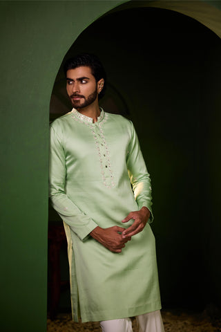 Kurta Set for Indian Wedding – Green Avyukt by Shreyansh Designs