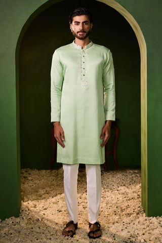 Kurta Set for Indian Wedding – Green Avyukt by Shreyansh Designs