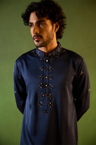Kurta Set for Indian Wedding – Blue Parth by Shreyansh Designs