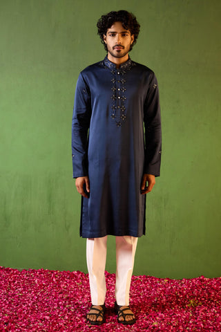 Kurta Set for Indian Wedding – Blue Parth by Shreyansh Designs