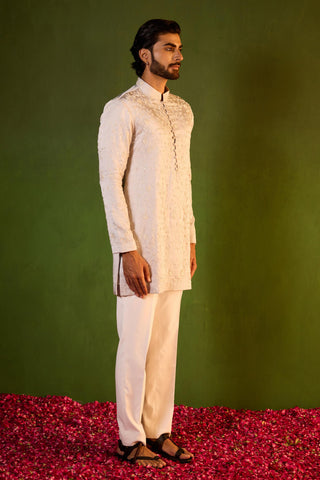 Kurta Set for Indian Wedding – Gray Jay by Shreyansh Designs