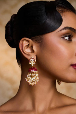 Earrings for Indian Weddings – Green Zareen by Amraani