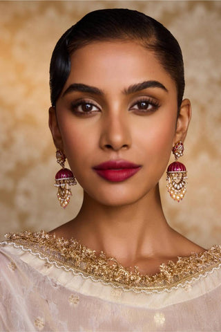 Earrings for Indian Weddings – Green Zareen by Amraani